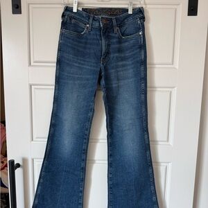 Wrangler Blue Flare Wide Leg Jeans